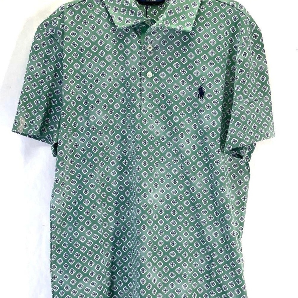 Polo Golf Ralph Lauren Pro Fit Polo Shirt Green Print Size S NWT $98.50